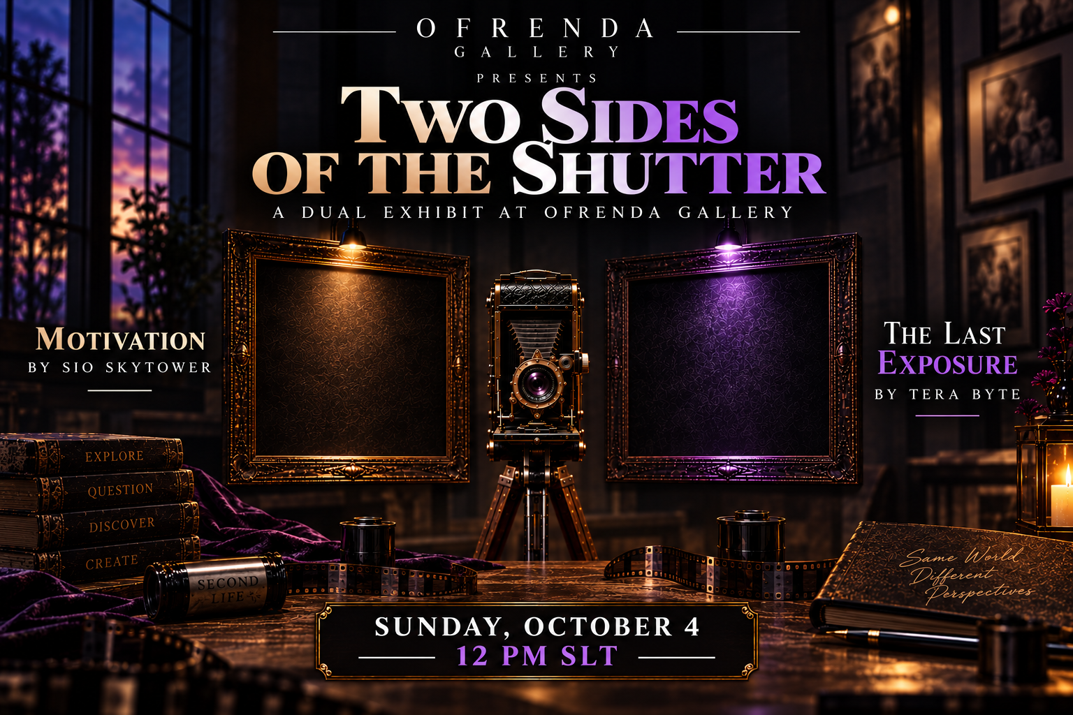 Two Sides of the Shutter, a dual exhibit at Pris Gallery featuring Motivation by Sio Skytower and The Last Exposure by Tera Byte