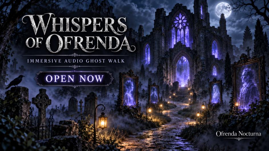 Whispers of Ofrenda immersive audio ghost walk, open now